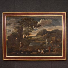 18th Century Oil on Canvas Italian Seascape Painting, 1770