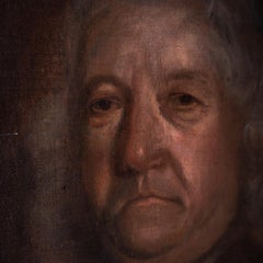 18th Century Oil on Canvas Three Quarter Length Portrait, dated 1760.