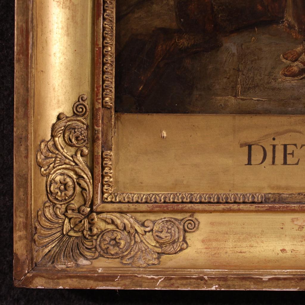 18th century Antique Oil on Panel Saint Paul Imprisoned in Philippi Painting 6