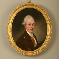 18th Century Oil Portrait of Francis Nevil Circle of Thomas Hickey