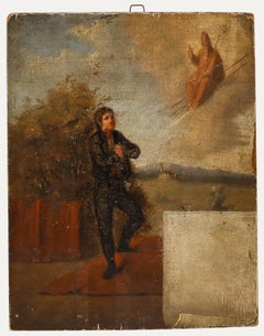 Óleo del siglo XVIII - Oración a San Pedro