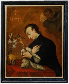 18th Century Oil - Saint Aloysius Gonzaga