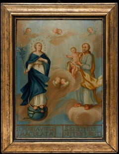 18th Century Oil - The Holy Family