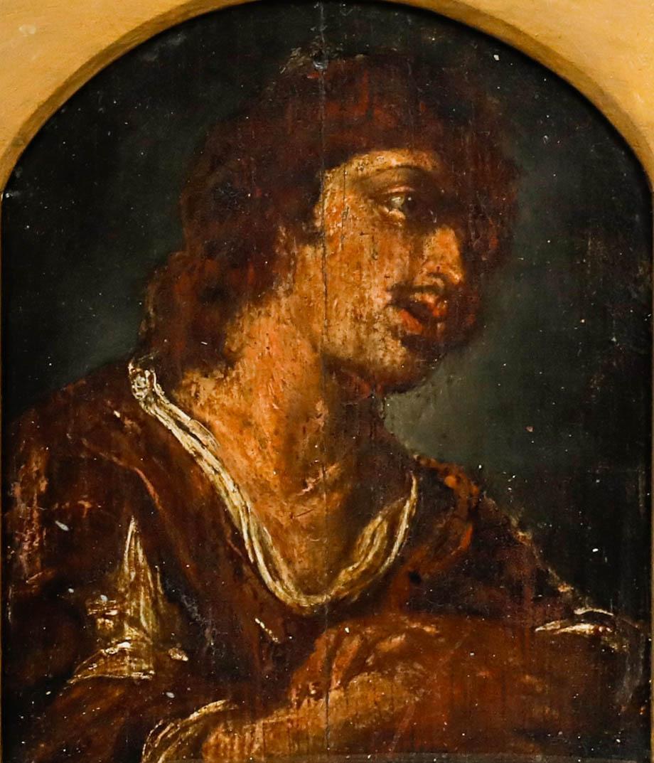 Huile du 18e siècle - L'homme nostalgique - Painting de Unknown