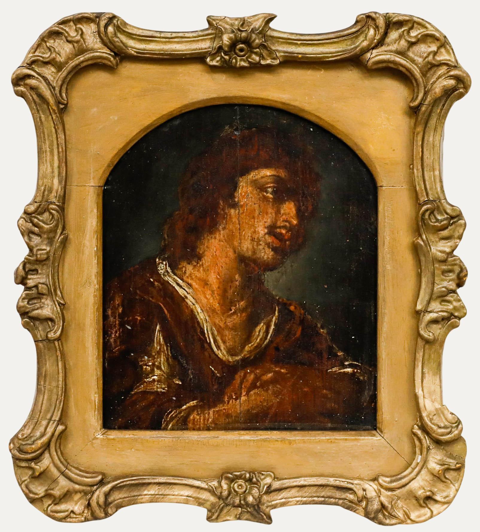 Öl aus dem 18. Jahrhundert - Der wehmütige Mann