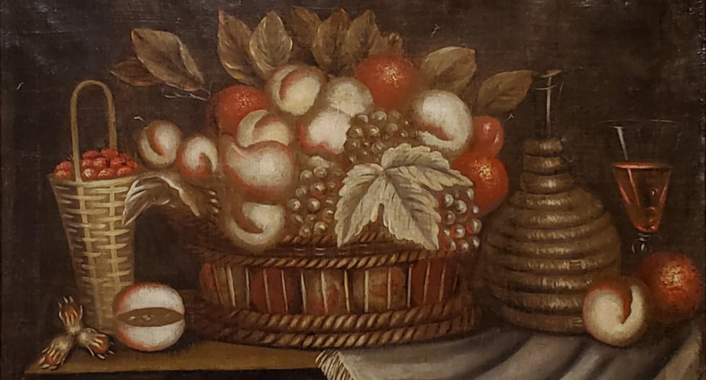 18th Century Spanish Still Life of Fruit - Realist Painting by Unknown