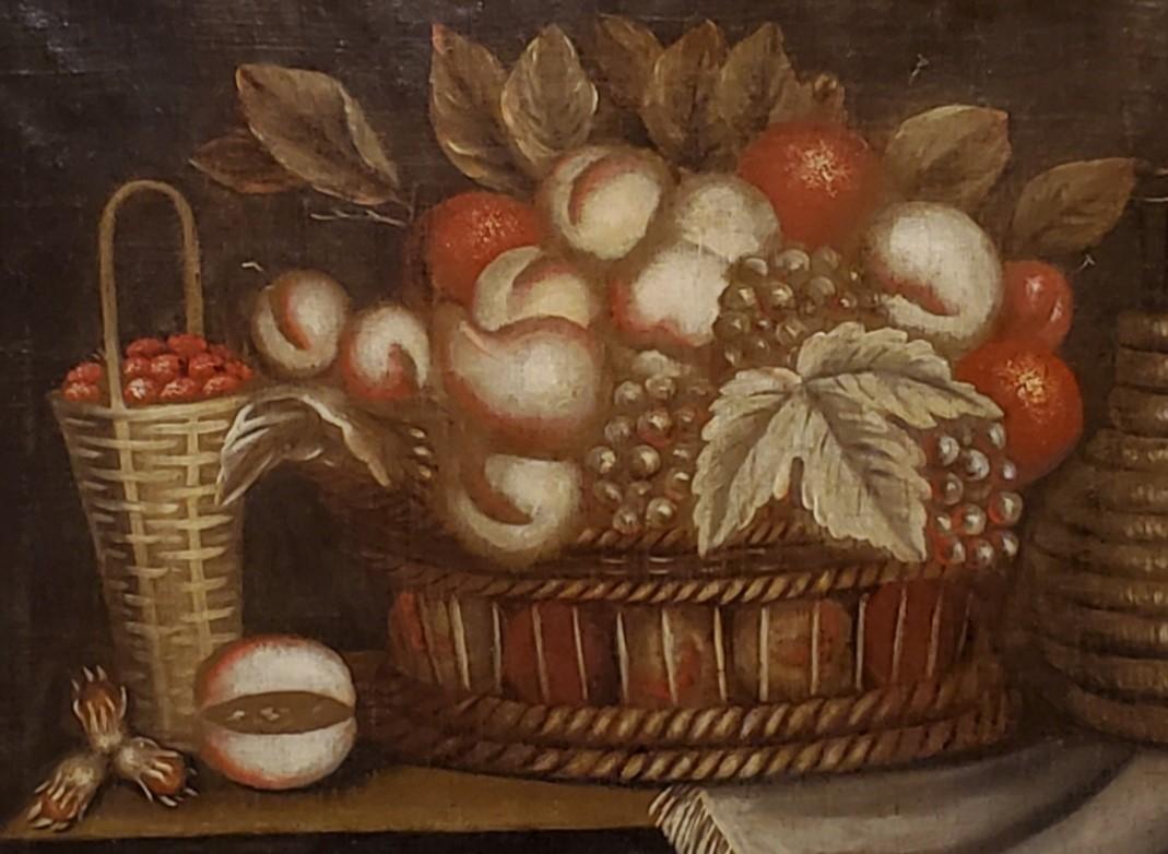 18th Century Spanish Still Life of Fruit - Brown Still-Life Painting by Unknown