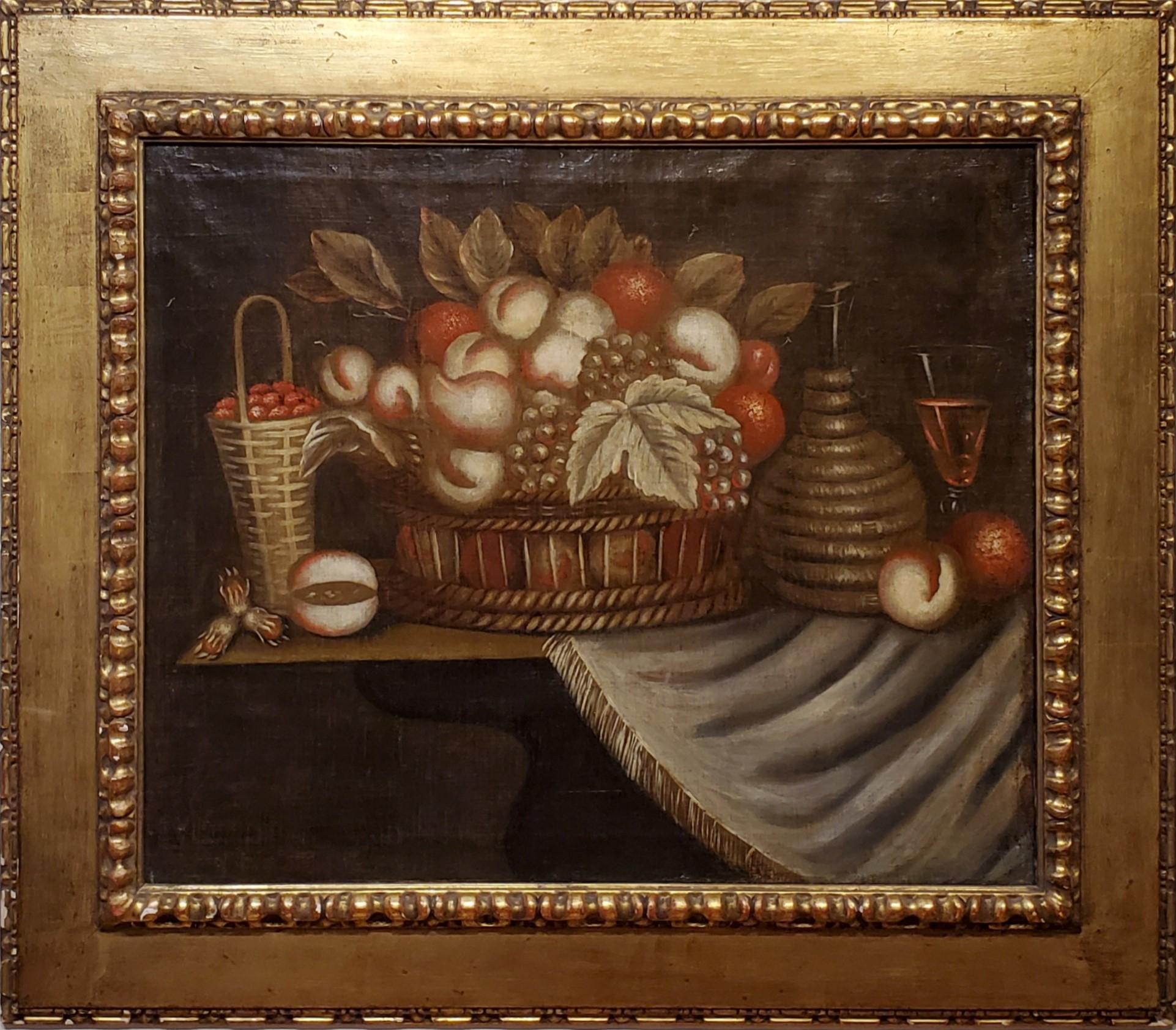 Unknown Still-Life Painting - 18th Century Spanish Still Life of Fruit