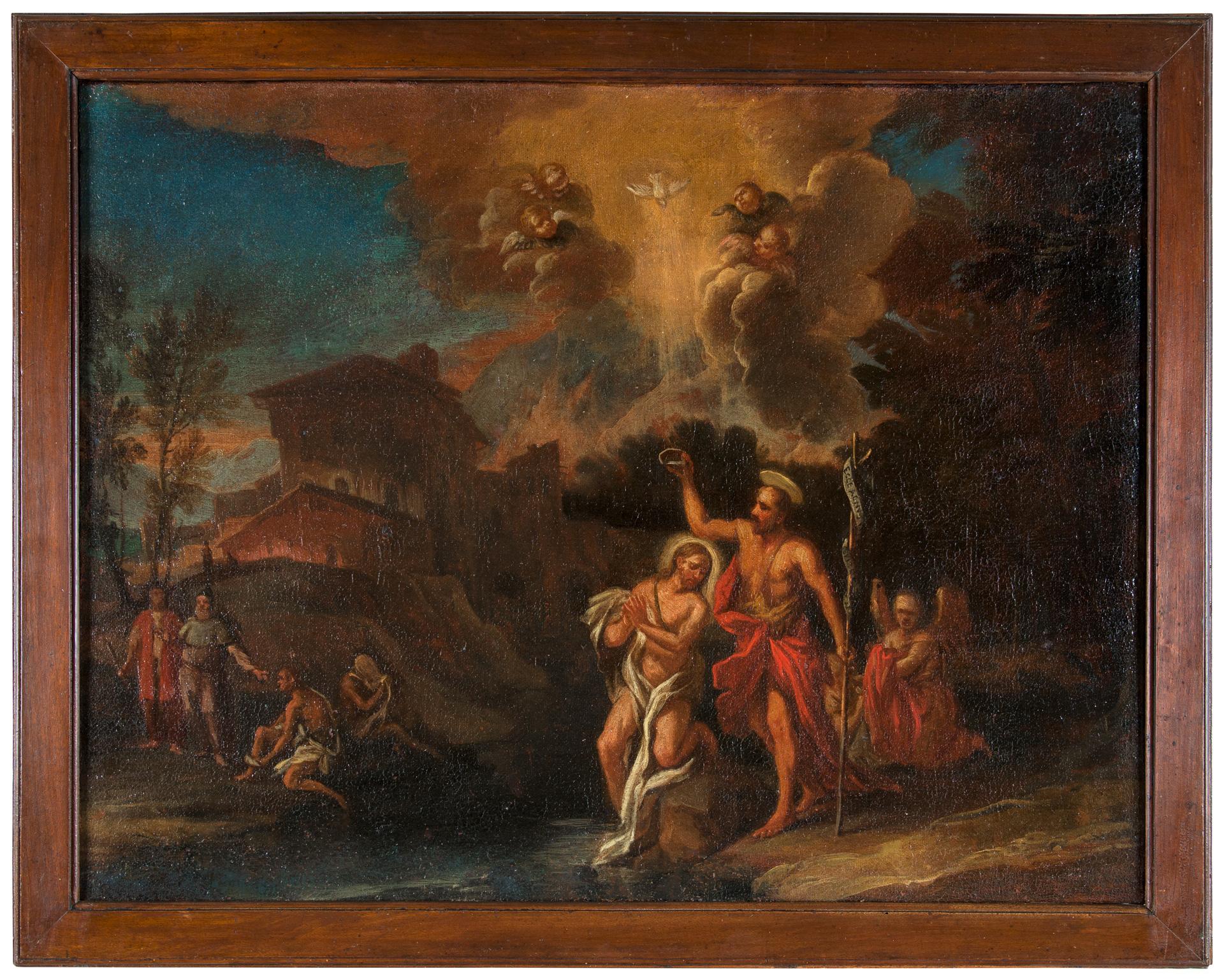 Neapolitan Artist - Rococo Neapolitan Crucifixion Religious Painting 18 ...