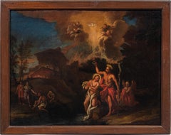 18th century Venetian figure painting - Baptism of Christ - Oil on canvas Venice