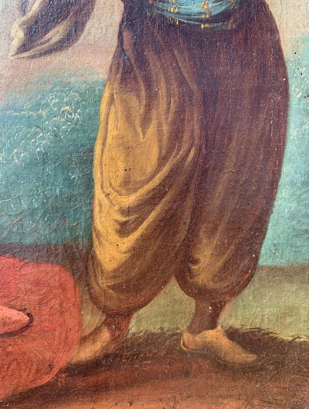 Rococò Venetian painter - 18th century figure painting - Turkish orientalist For Sale 5