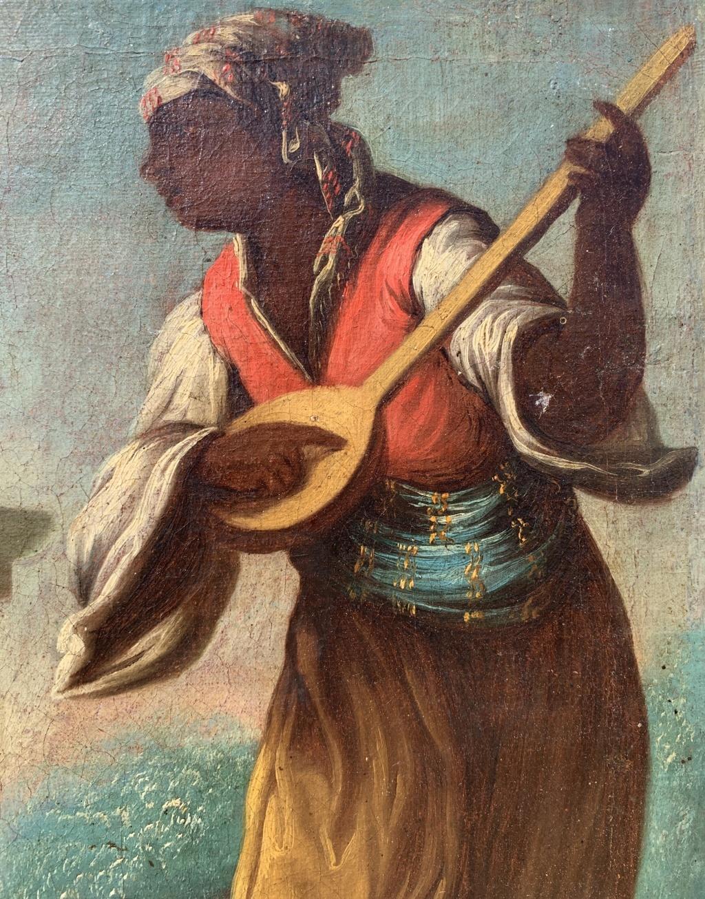 Rococò Venetian painter - 18th century figure painting - Turkish orientalist For Sale 4