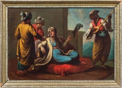 18th century Venetian figure painting - Turkish orientalist scene 