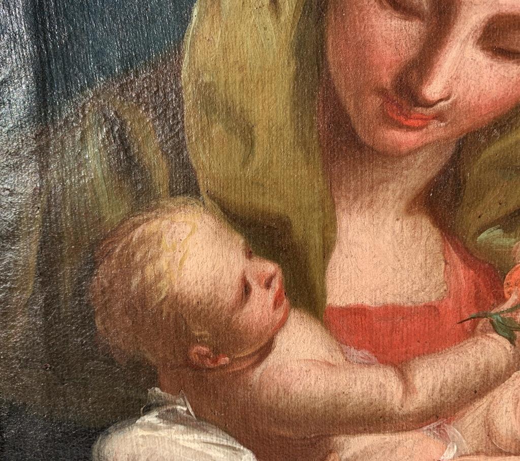 18th century Venetian figure painting - Virgin Child - Oil Canvas Tiepolo Venice 10