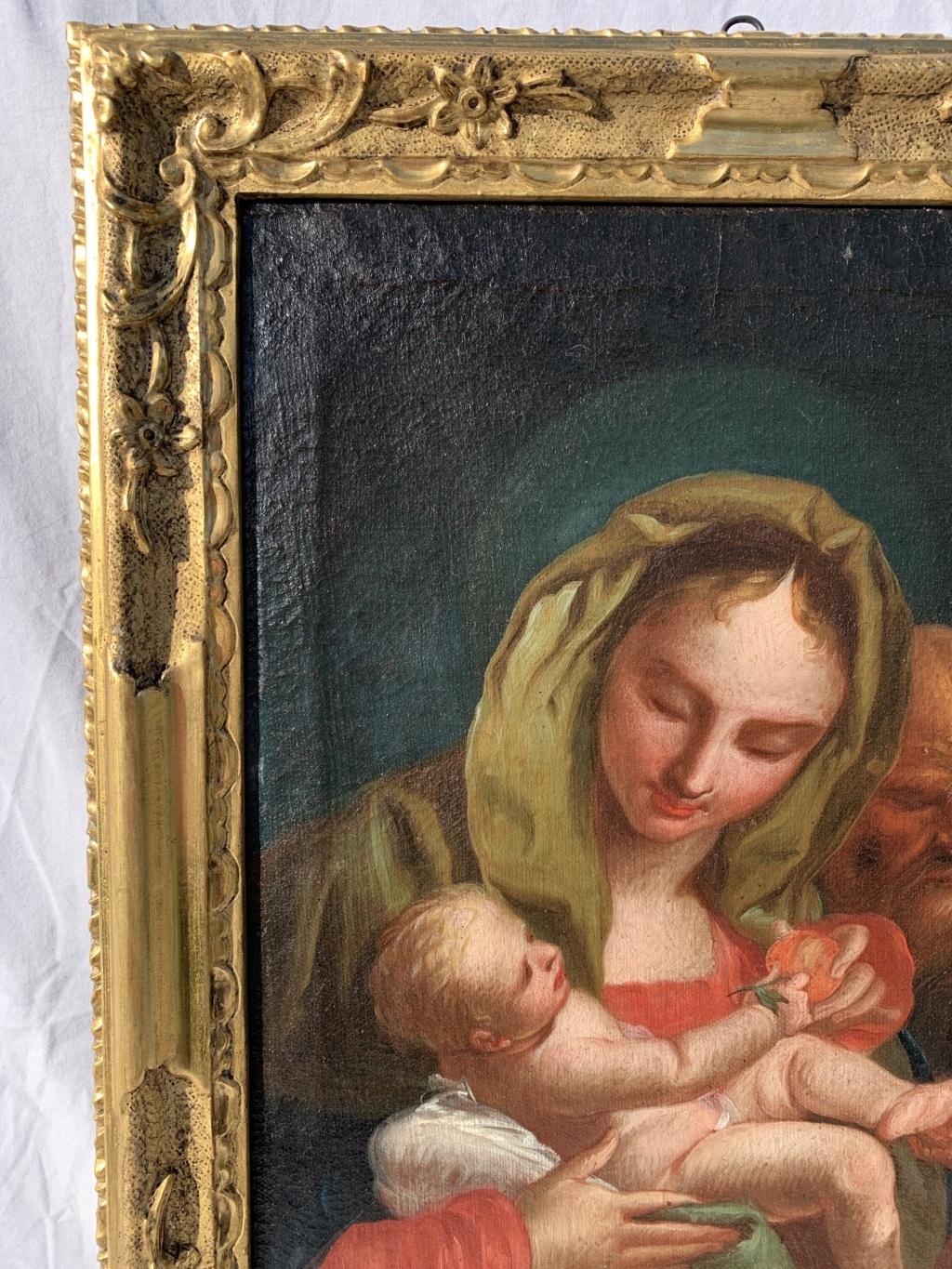 18th century Venetian figure painting - Virgin Child - Oil Canvas Tiepolo Venice - Rococo Painting by Unknown