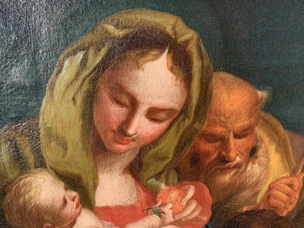18th century Venetian figure painting - Virgin Child - Oil Canvas Tiepolo Venice 2