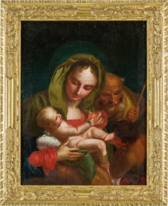 18th century Venetian figure painting - Virgin Child - Oil Canvas Tiepolo Venice