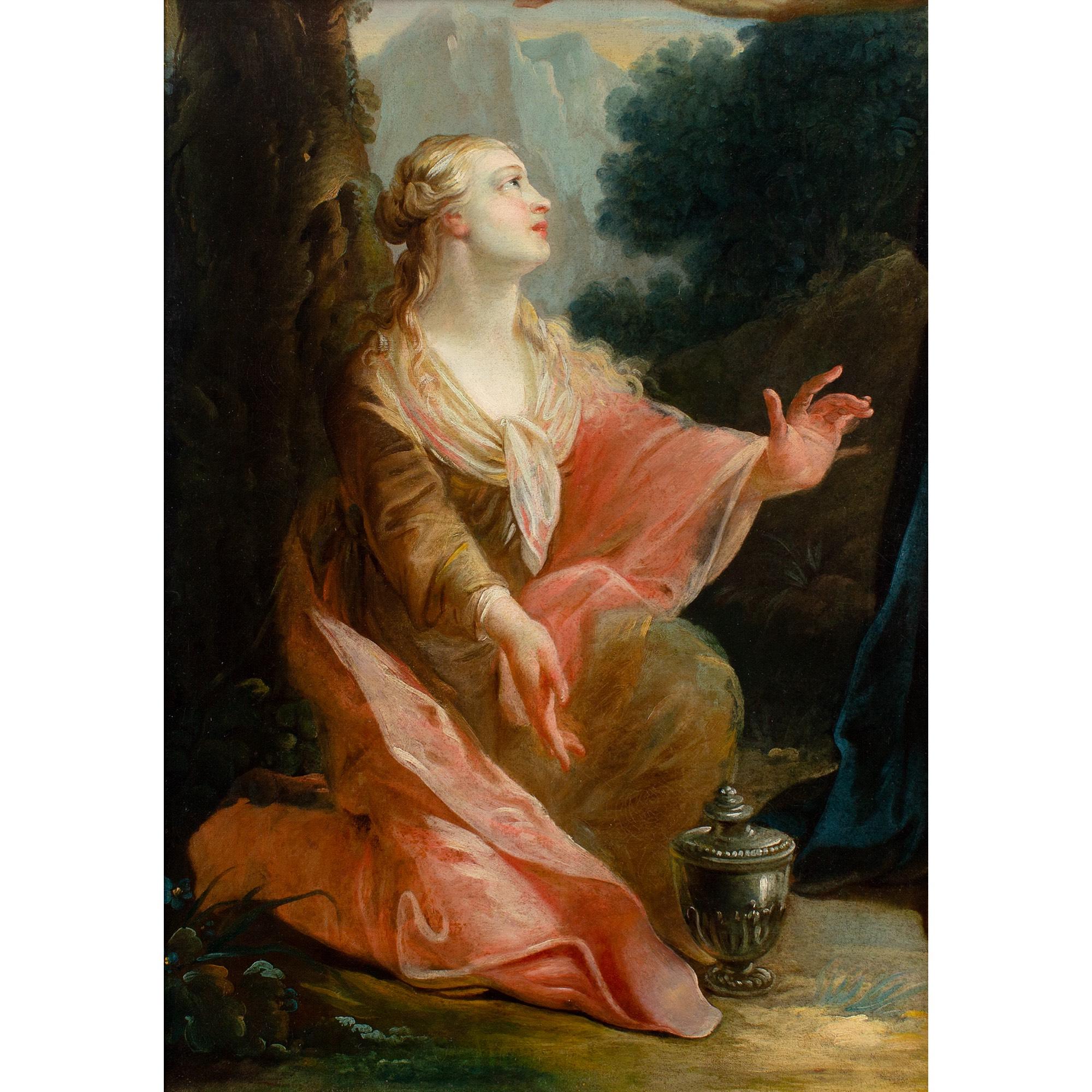 Venetian School aus dem 18. Jahrhundert, Maria Magdalena, Noli Me Tangere – Painting von Unknown