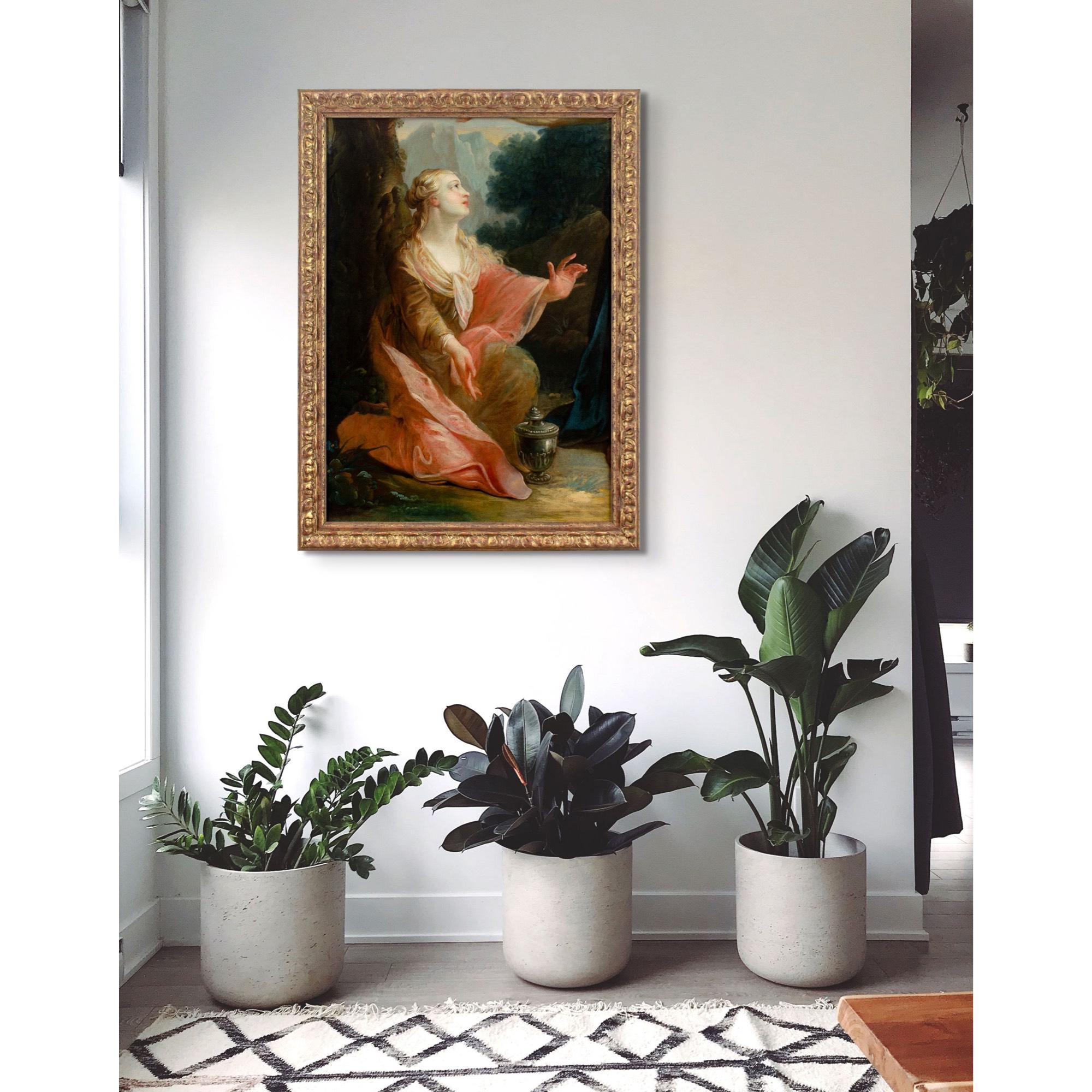 Venetian School aus dem 18. Jahrhundert, Maria Magdalena, Noli Me Tangere (Braun), Figurative Painting, von Unknown