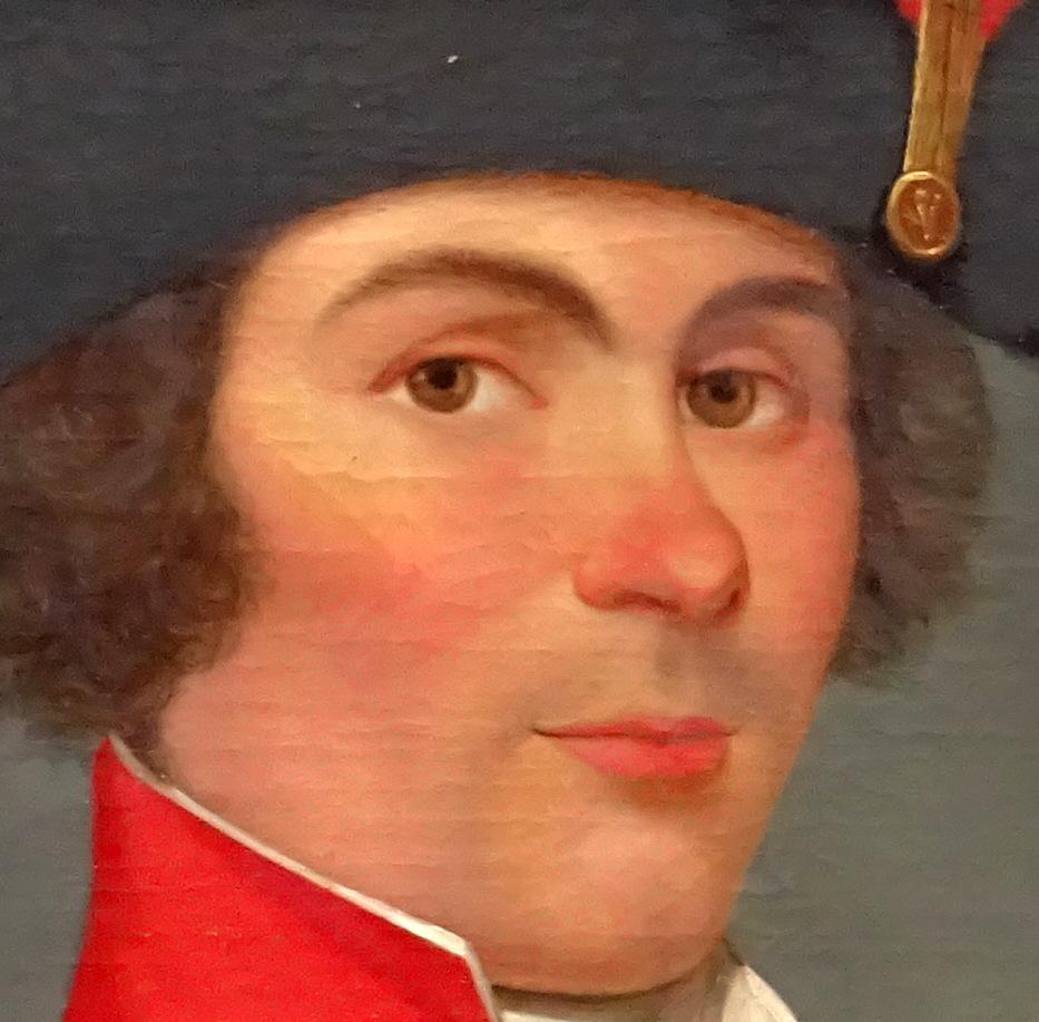 ( FINE COLLECTORS PORTRAIT OFFERED AT A TRADE PRICE )
-
Portrait Of Officer Of The French Revolution XVIII National Guard In Uniform Wearing Bicorne Hat
-
Fine 18thc Oil Portrait On Canvas of an Officer of the French Revolution XVIII National Guard