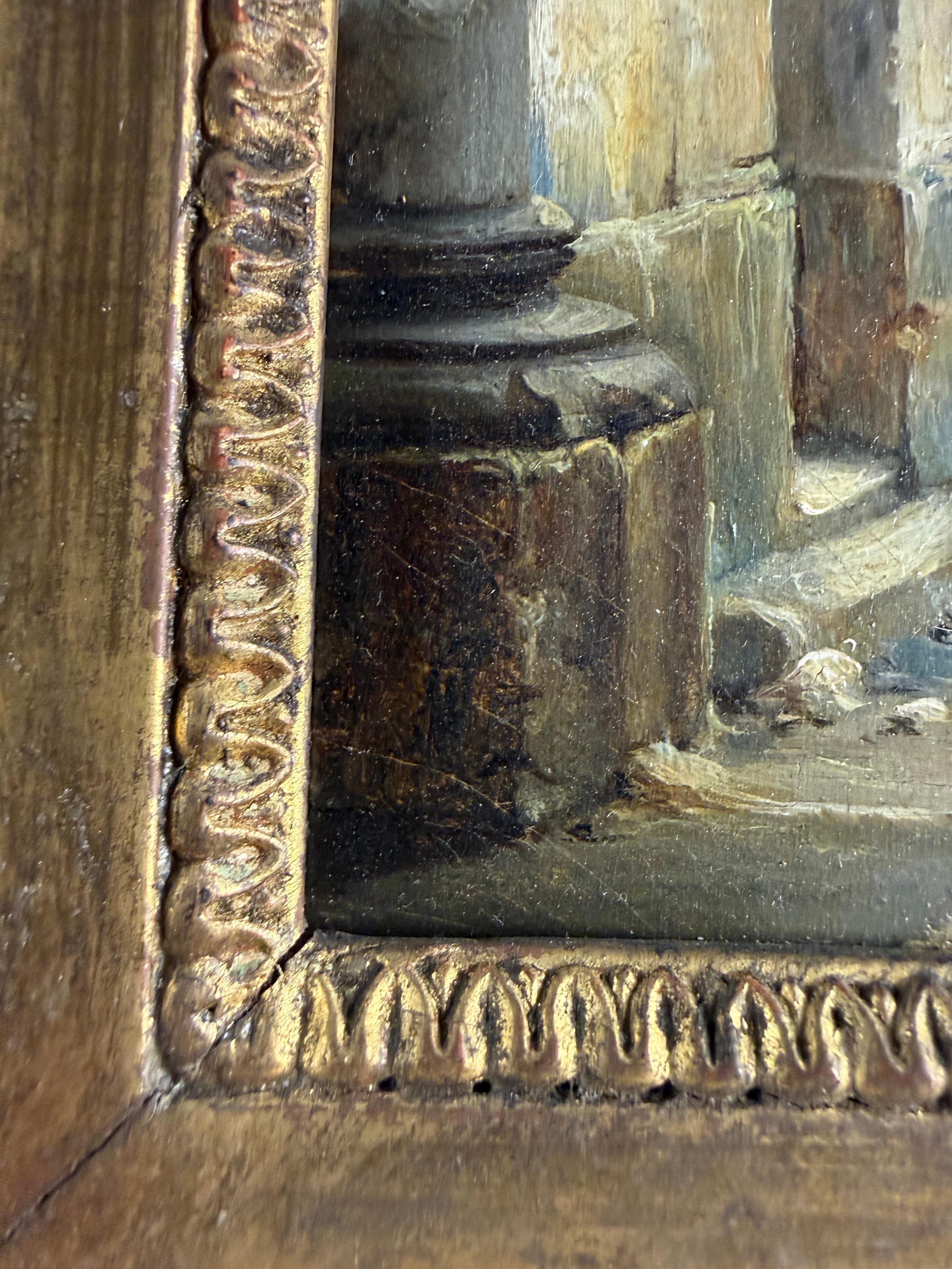 19 Century French interior scenes of a monastery For Sale 1