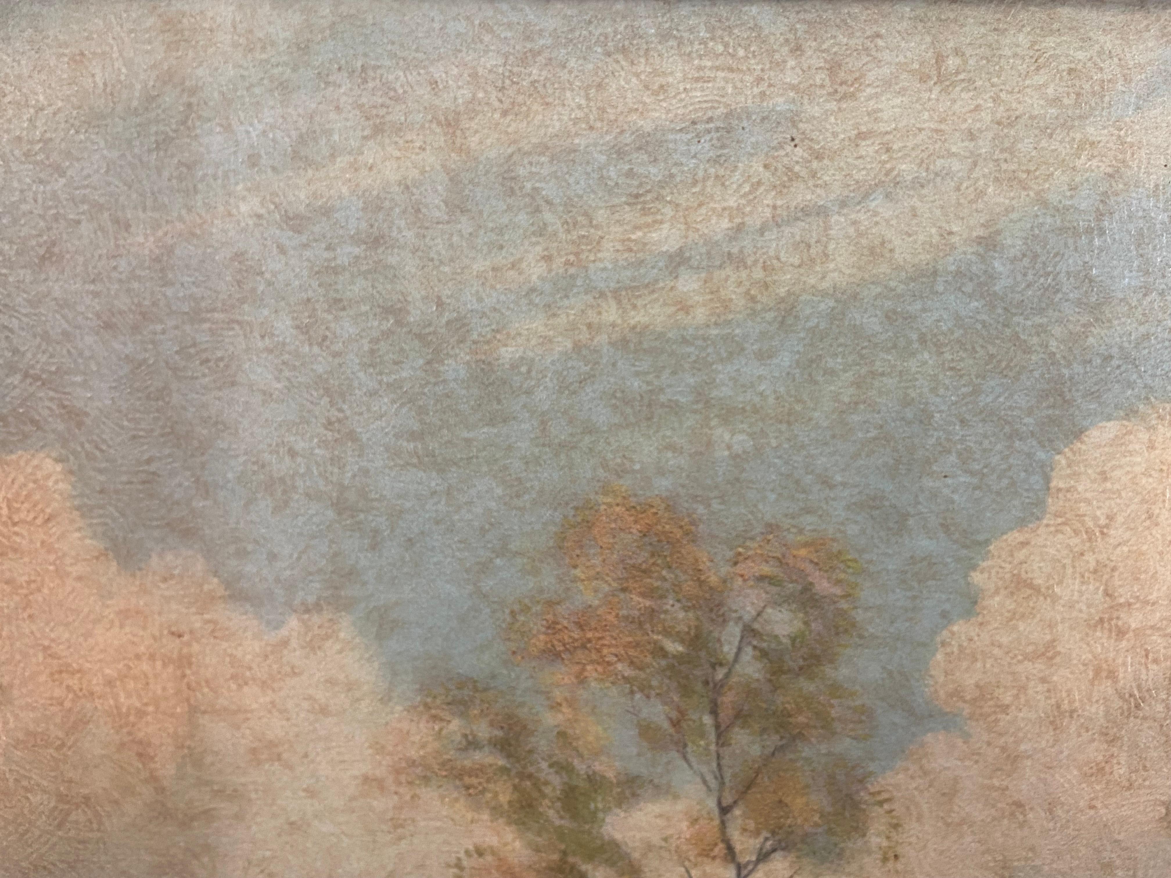 1900's, huile sur carton peinture de paysage impressionniste signée Paul Kujal  en vente 7