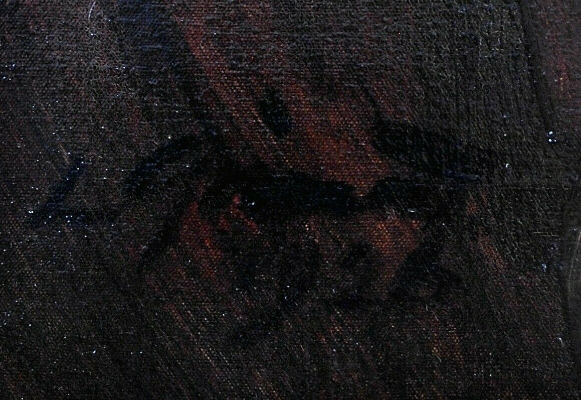 Portrait of Lady Eira Betty Sykes - Large 1920's English Oil on Canvas Painting - Black Portrait Painting by Unknown