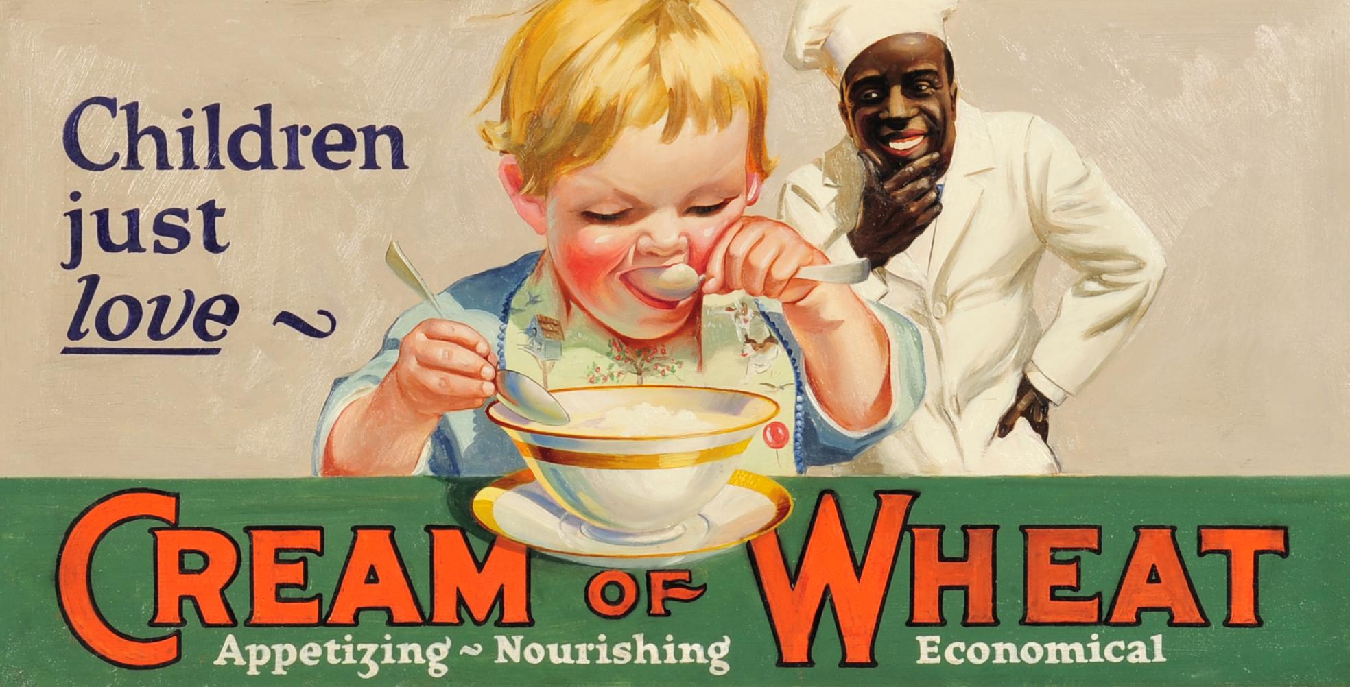 Unknown Figurative Painting - 1925 Cream of Wheat Ad