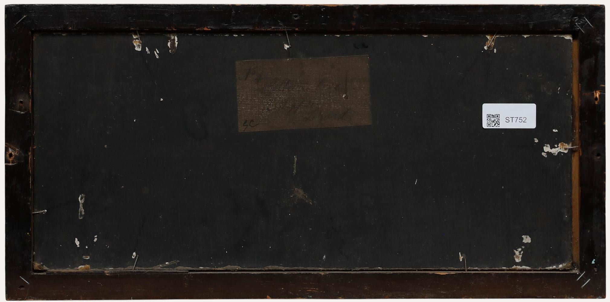 1929 Öl - Die Küste in der Dämmerung (Braun), Landscape Painting, von Unknown