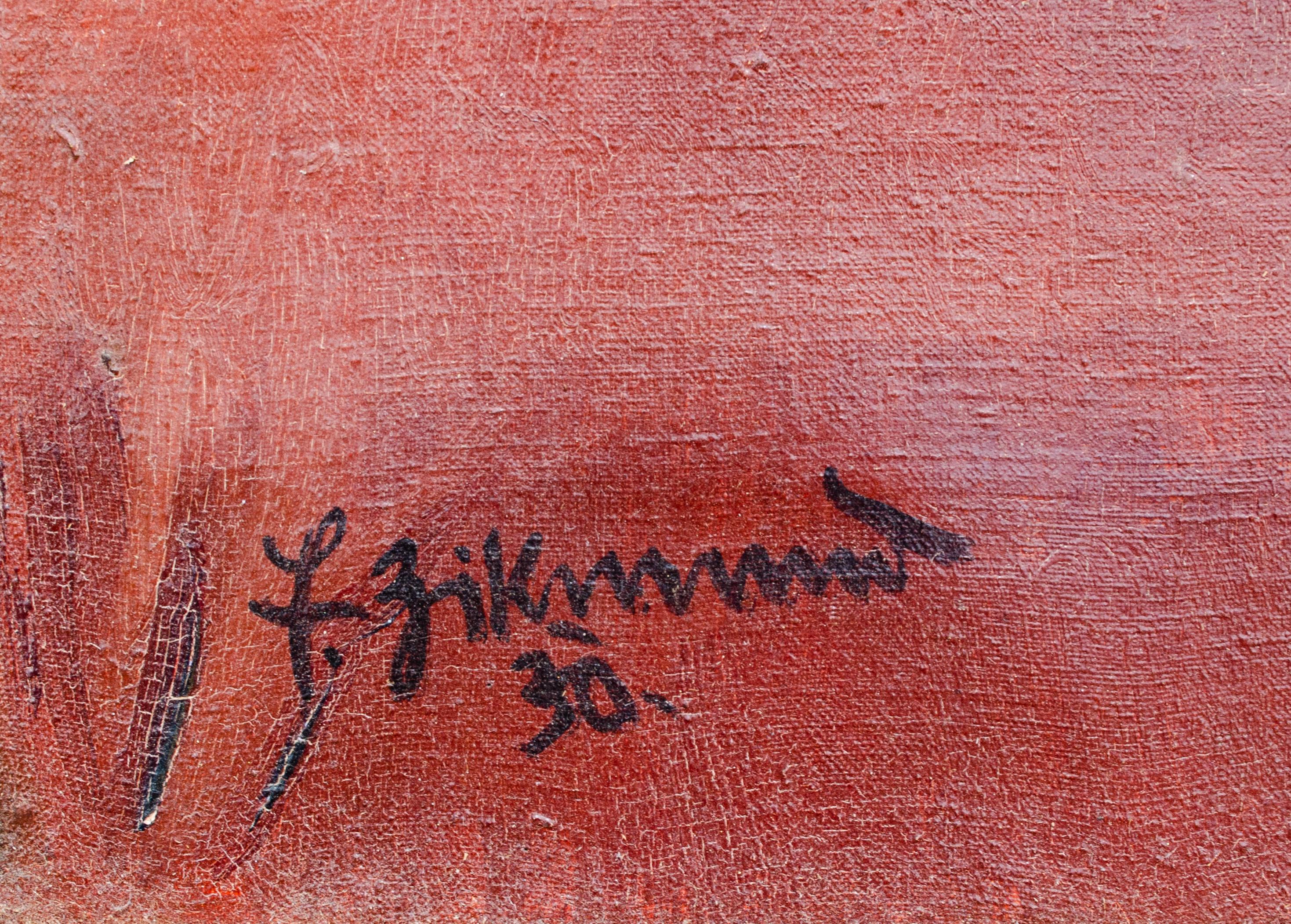 Bodegón Americano de 1930 por Artista Misterioso - Painting moderno estadounidense de Unknown