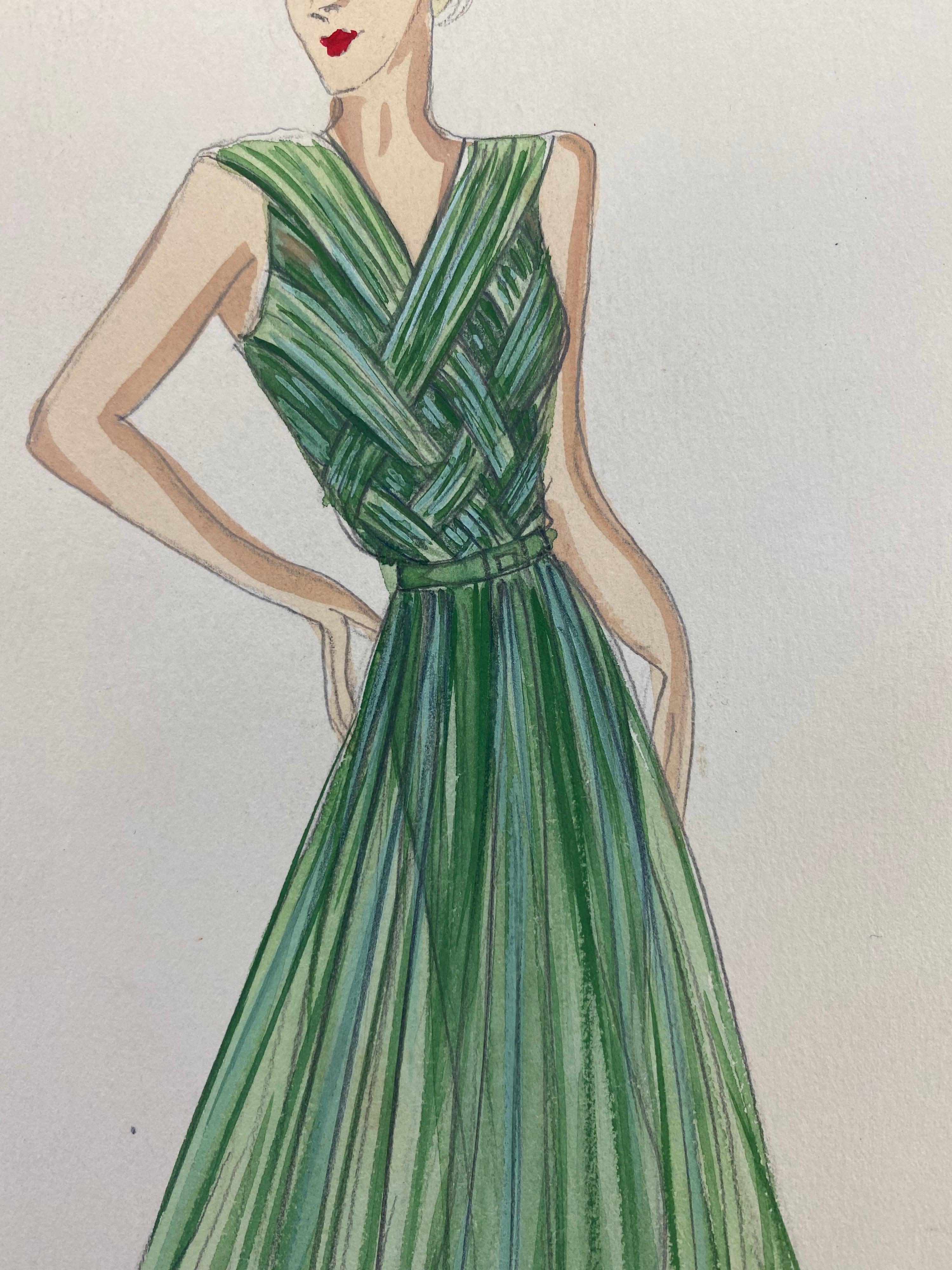 fashion design watercolor