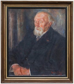 Antique 1936 Oil - A Quiet Gentleman