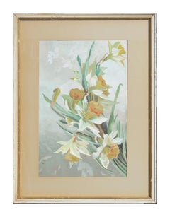 Mid Century Modern Daffodils - Floral Still-Life 