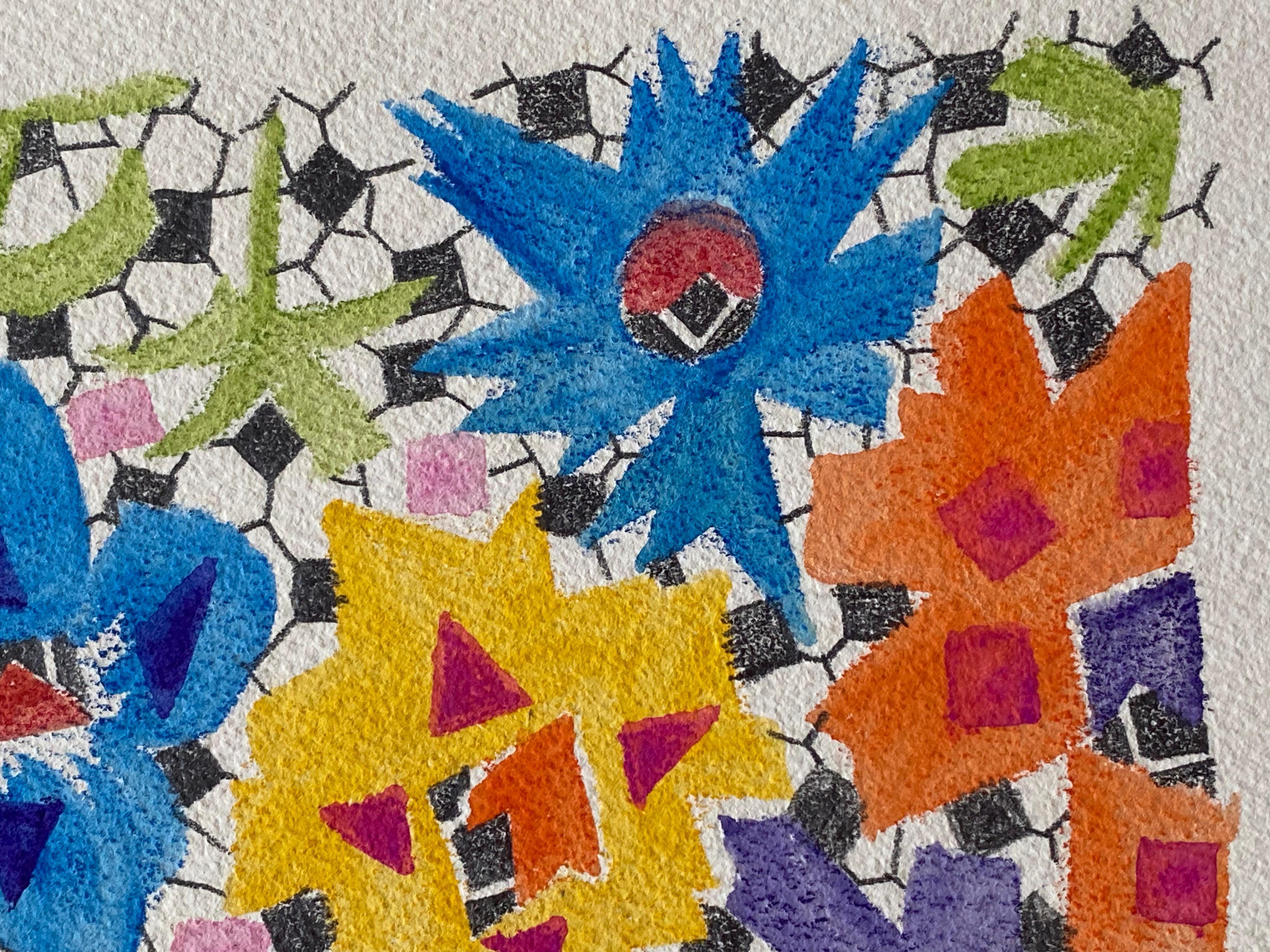 1940's Artista Francés Post Impresionista Obra de Arte Abstracta Diseño Original en venta 1
