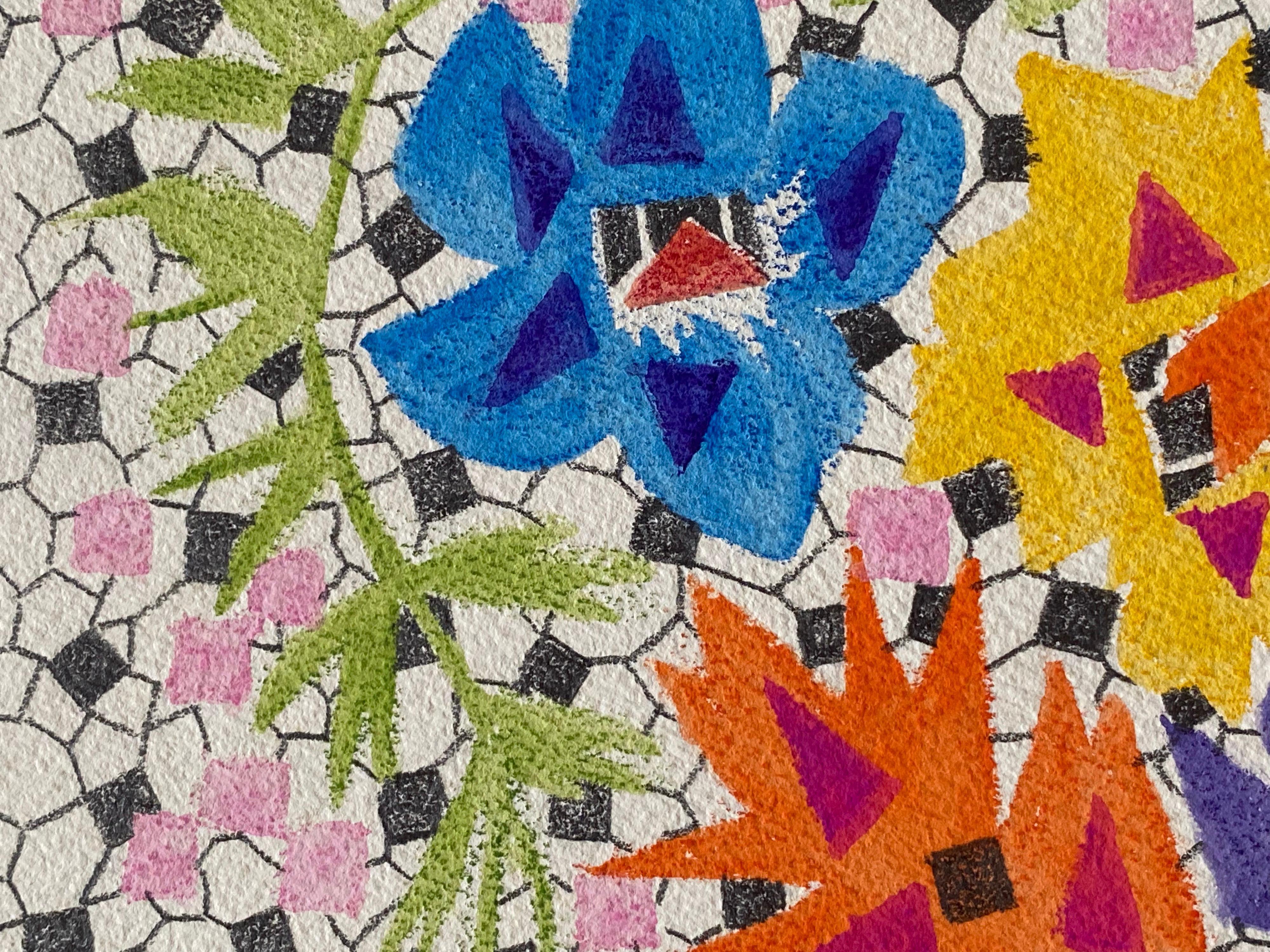 1940's Artista Francés Post Impresionista Obra de Arte Abstracta Diseño Original en venta 3