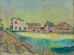 1940's Impasto Landscape