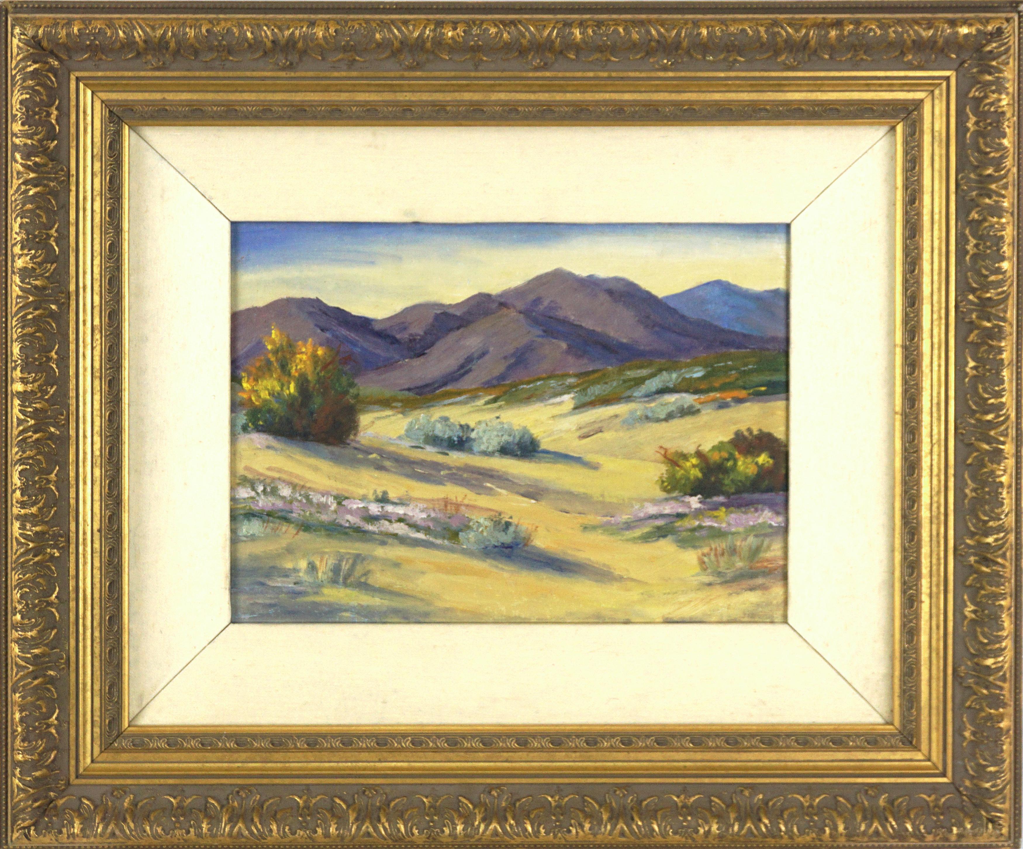 1940's Palm Springs Vibrant Spring Desert Landscape