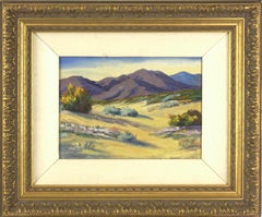 Paisaje vibrante del desierto primaveral de Palm Springs de 1940