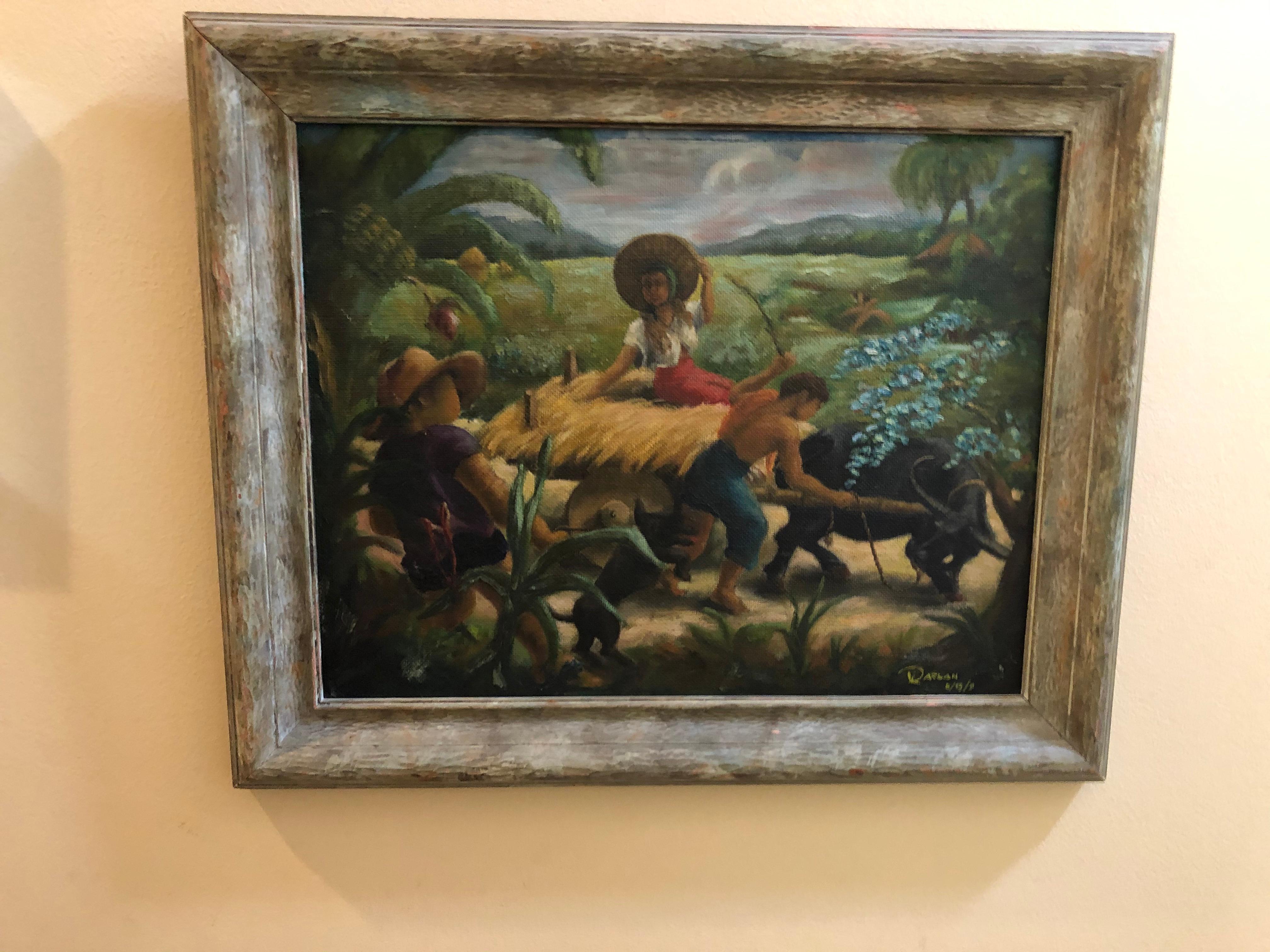1940s Philippino Masterpiece  - Painting by Unknown