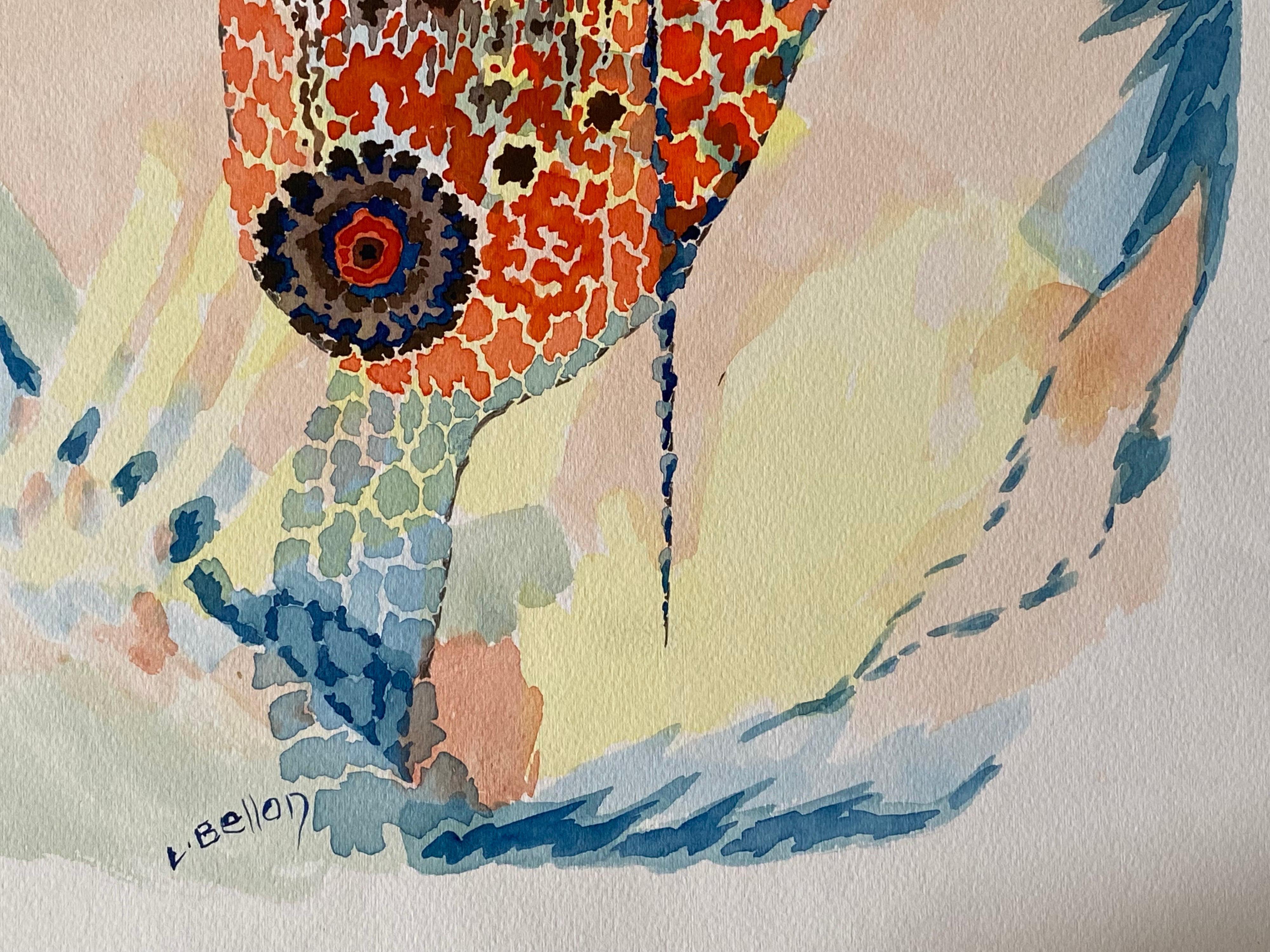 Post Impressionist Artist Abstract Design Artwork des années 1940 en vente 1