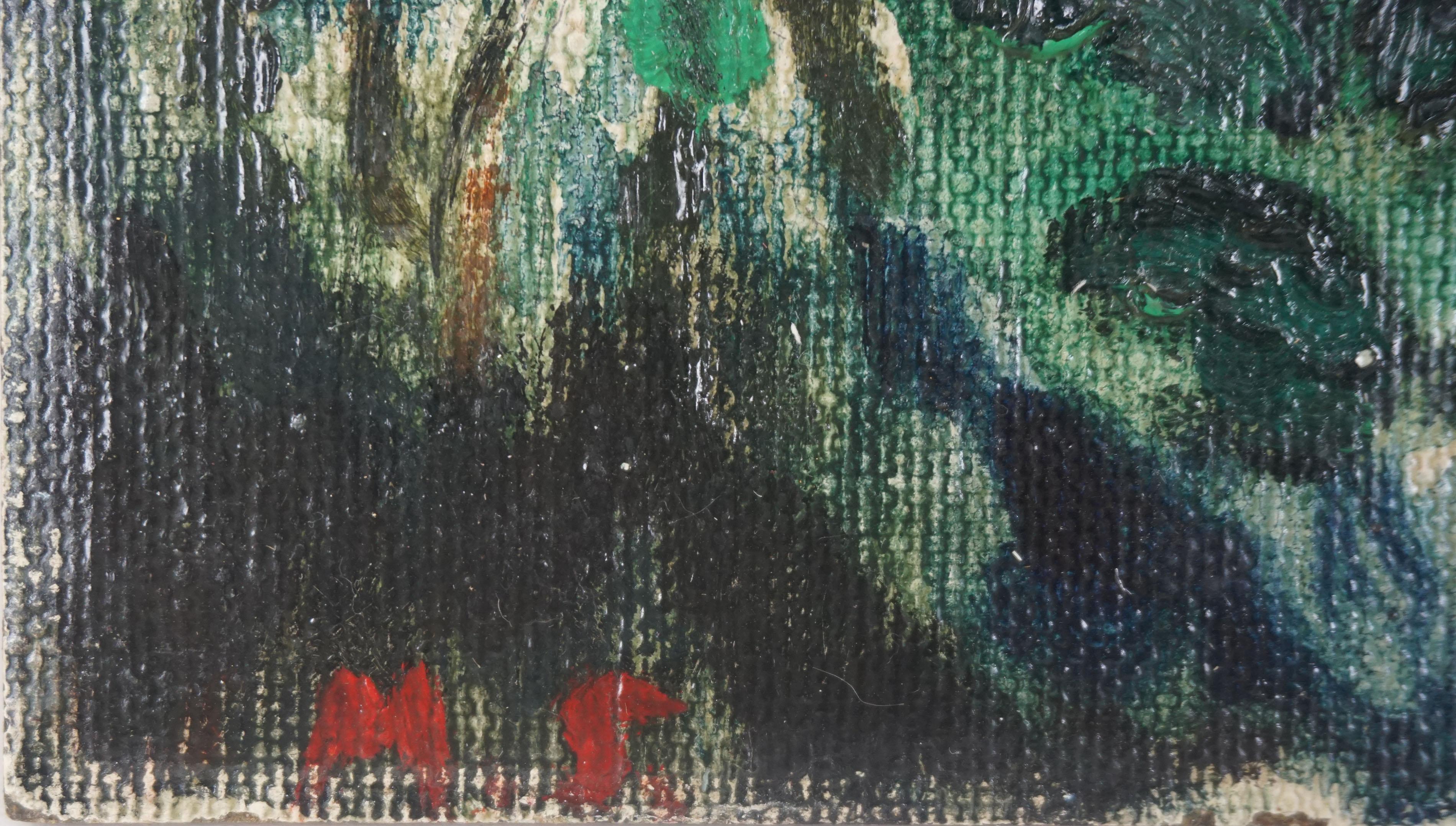 1940s Signed German Impressionist Oil of Rio de Janeiro in Style of Max Slevogt For Sale 3