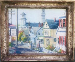 1945 Provincetown Commercial Street Ölgemälde - Alle Original signierte SWEETMAN 