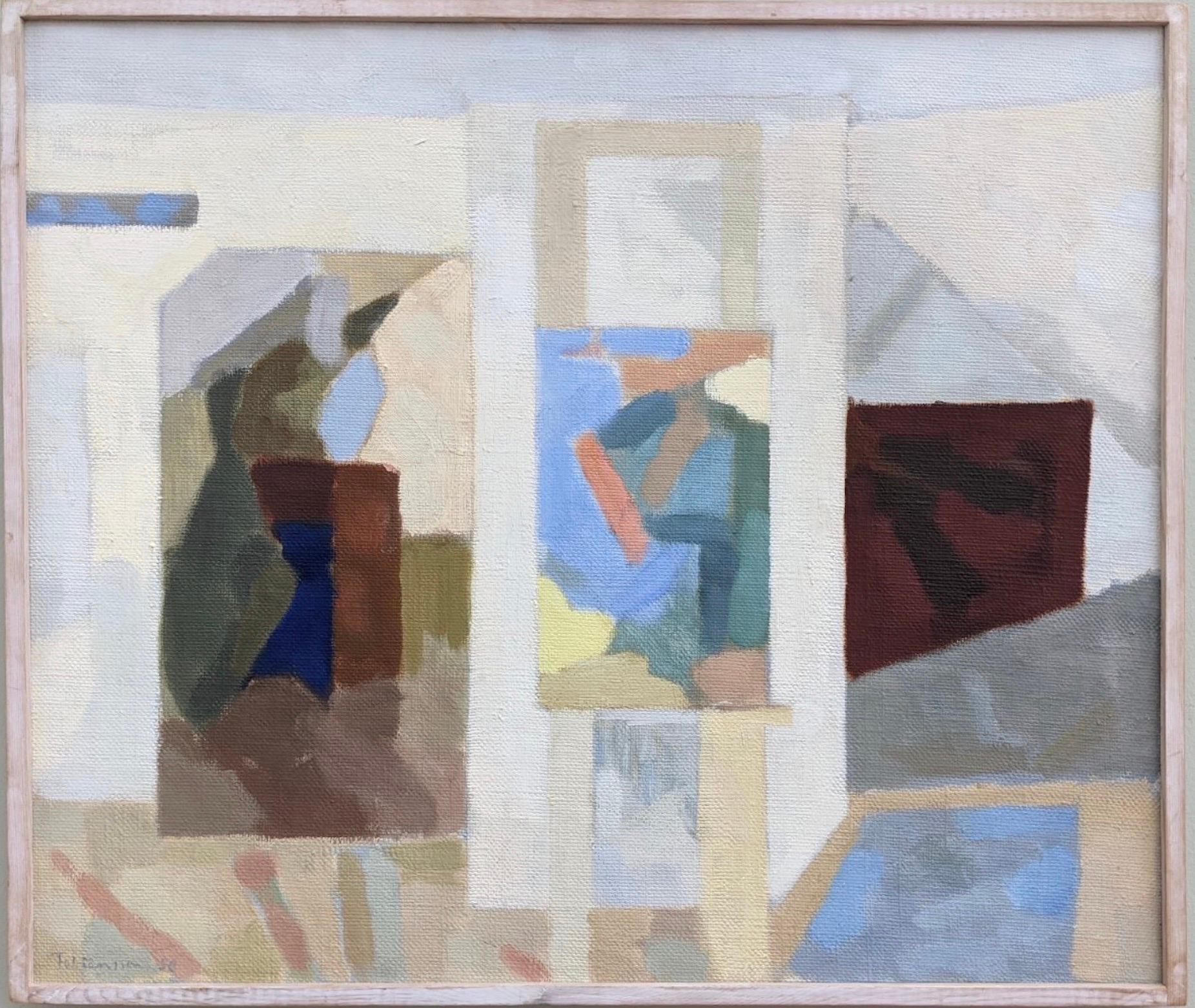 Unknown - Large Abstraction in Greens, Signed Barrett at 1stDibs