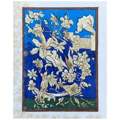 Pittura cubista e modernista francese degli anni '50 - Blu & Greene & Greene Astratto
