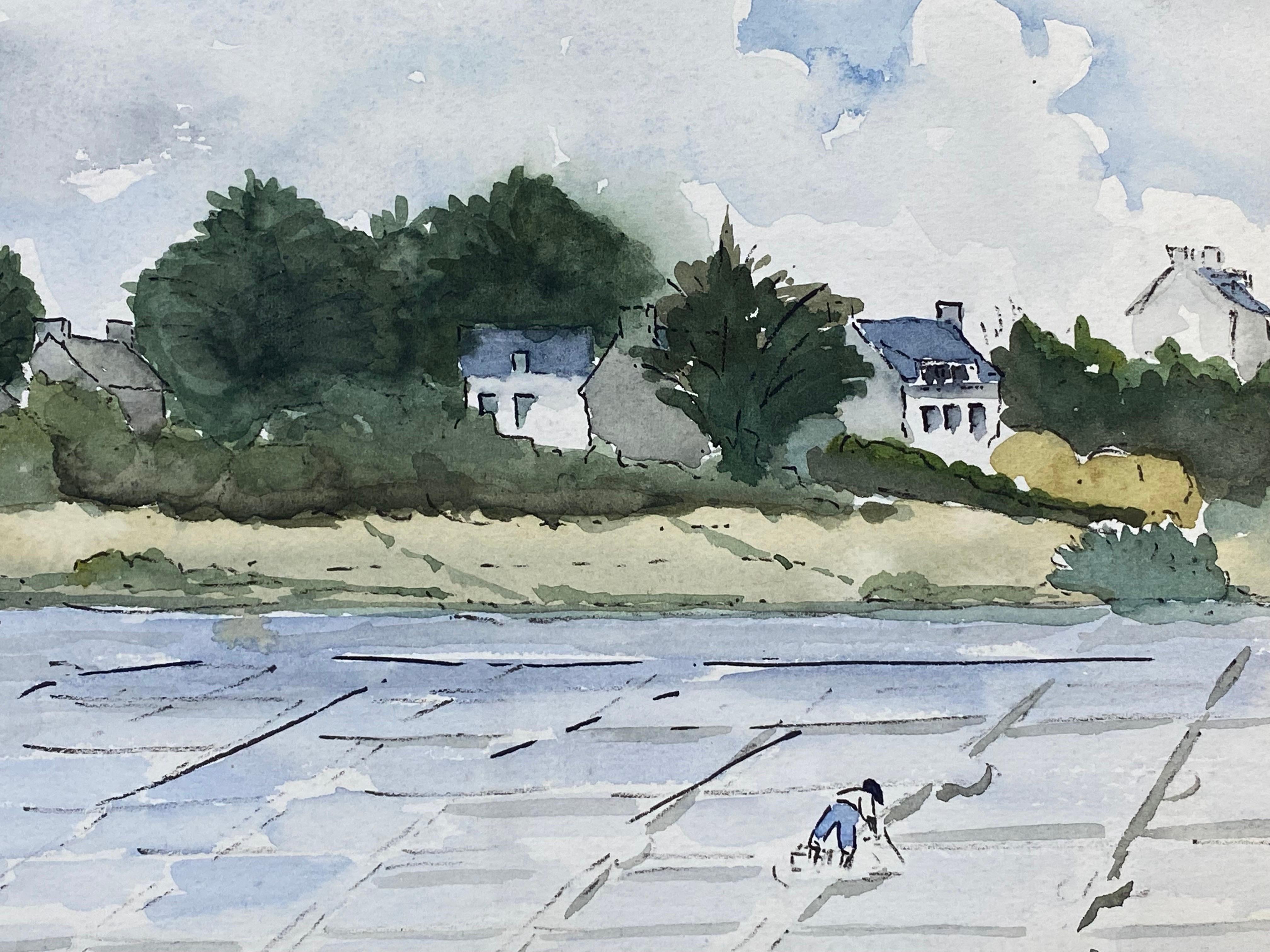 Paysage français
de Bernard Labbe (français, milieu du 20e si�ècle)
peinture originale à l'aquarelle/ gouache sur papier d'artiste, non encadrée
taille : 9.75 x 12.5 pouces
état : très bon et prêt à être dégusté. 

provenance : l'atelier/le studio de