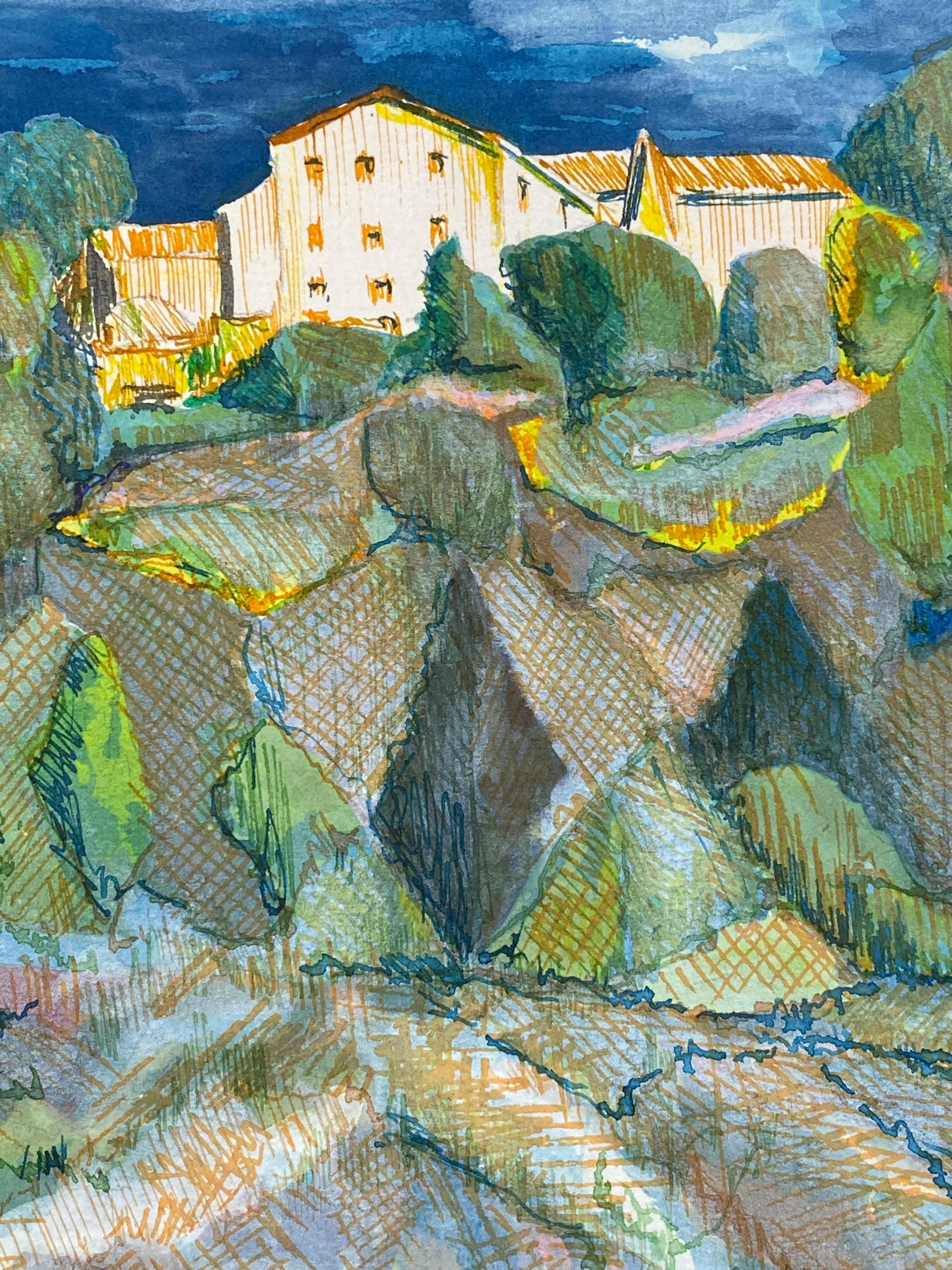 Paesaggio francese
di Bernard Labbe (French mid 20th century)
Pittura originale firmata ad acquerello/guazzo su carta d'artista, senza cornice
Dimensioni: 10 x 7,75 pollici
Condit: molto buone e pronte per essere gustate. 

Provenienza: