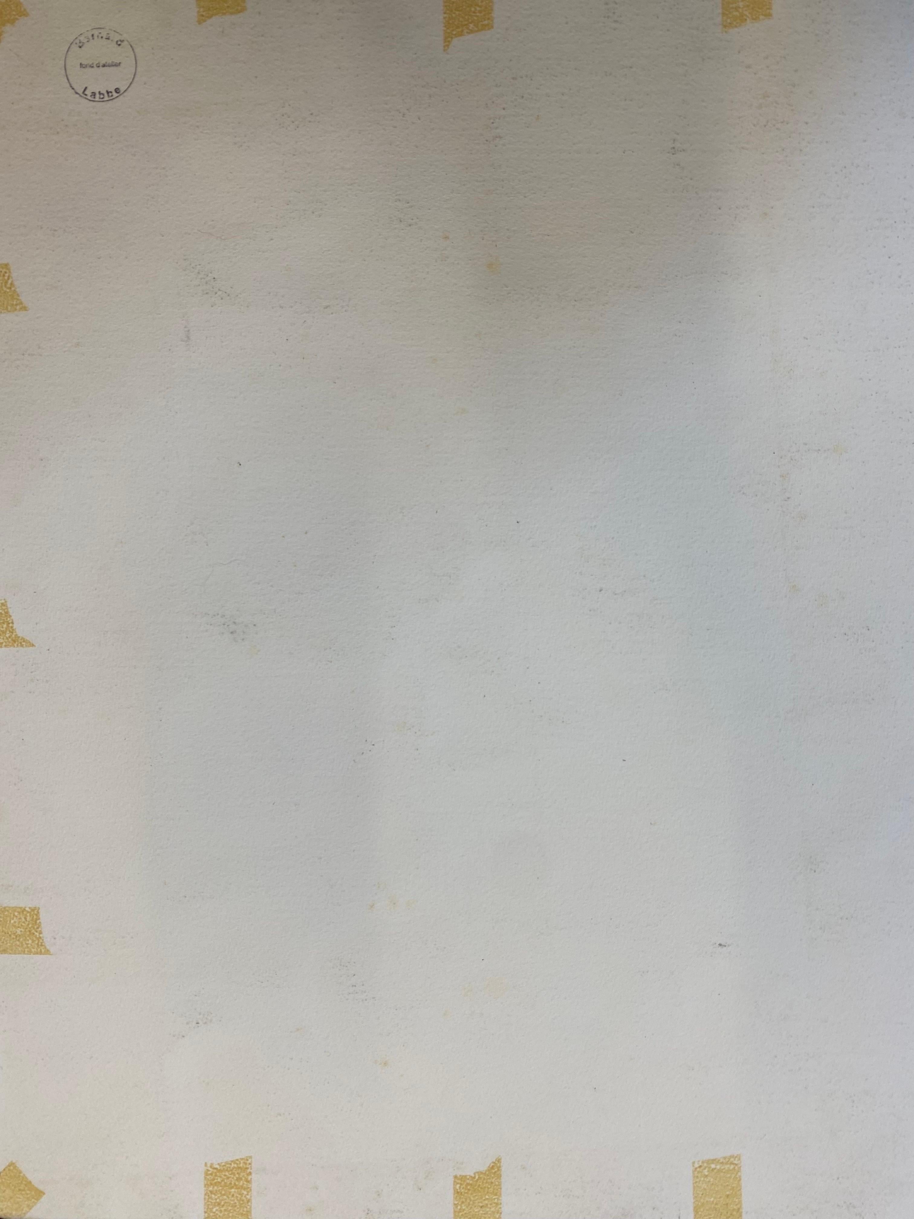 Pintura modernista firmada de los años 50, Figuras en ciudad francesa en venta 2