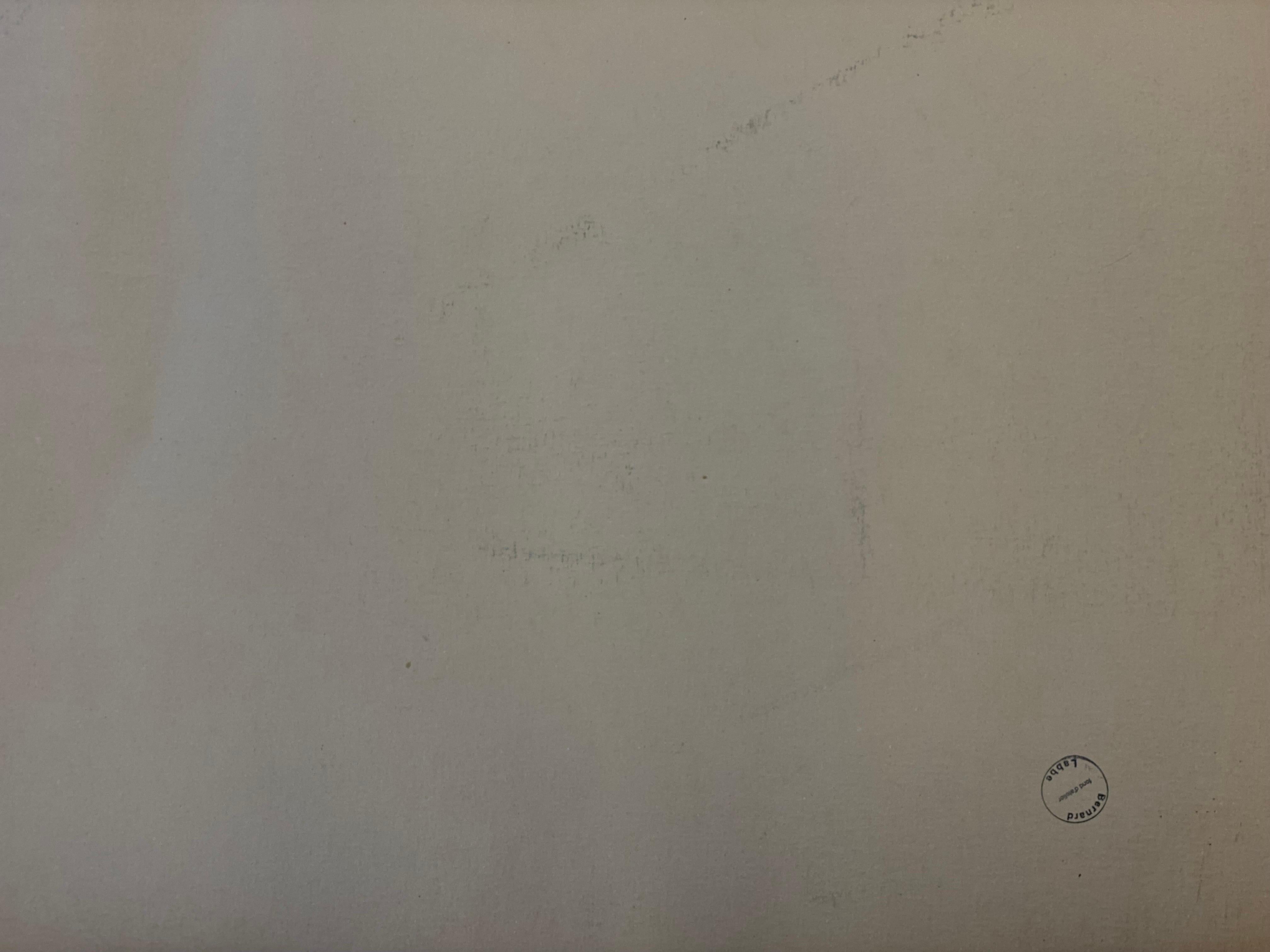Pintura modernista firmada de los años 50, Gran edificio francés sobre el río en venta 2