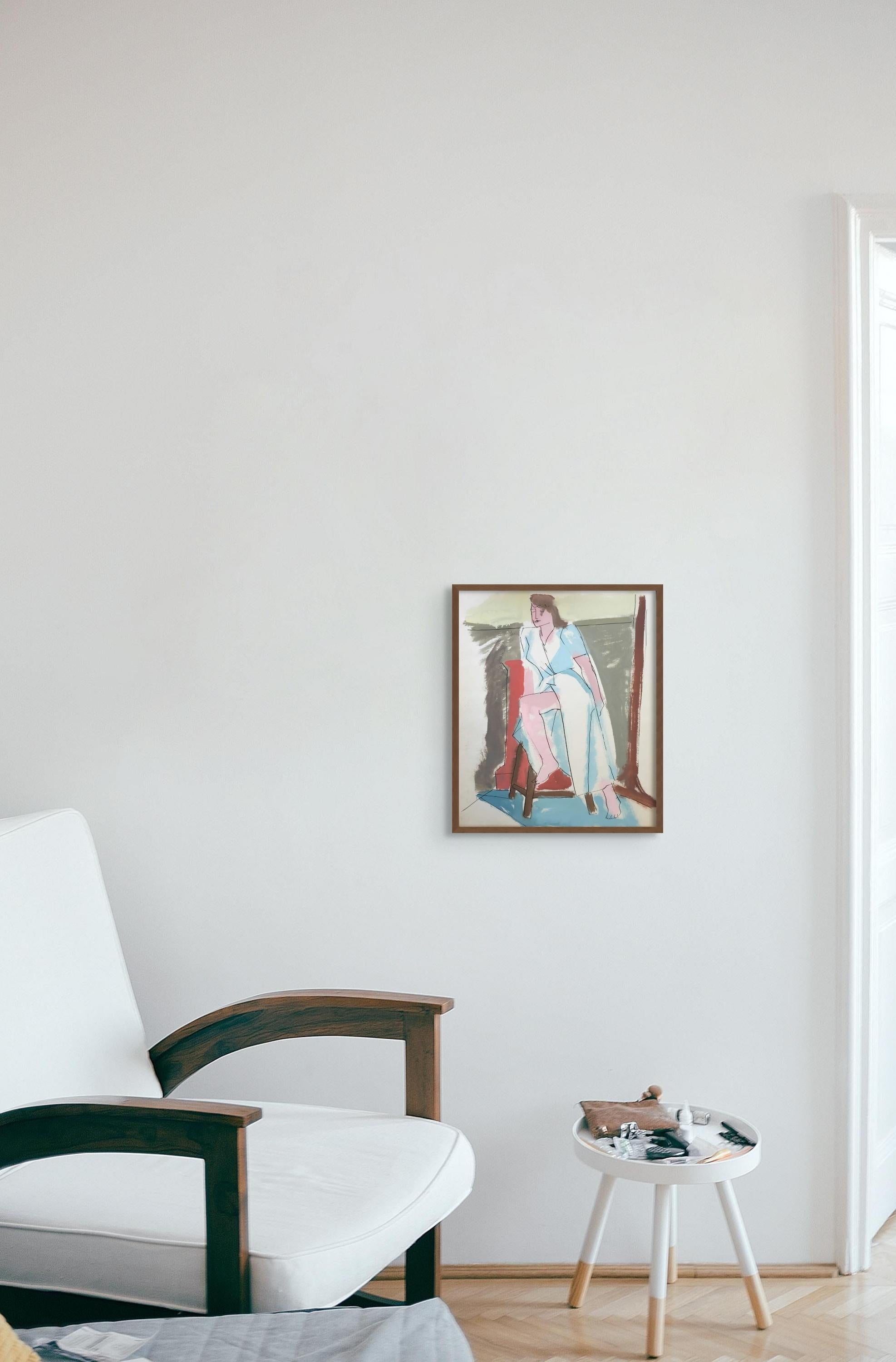 From the estate of Jerry Opper & Ruth Friedmann Opper
Slit
c. 1940-1950's
Gouache on Paper
15