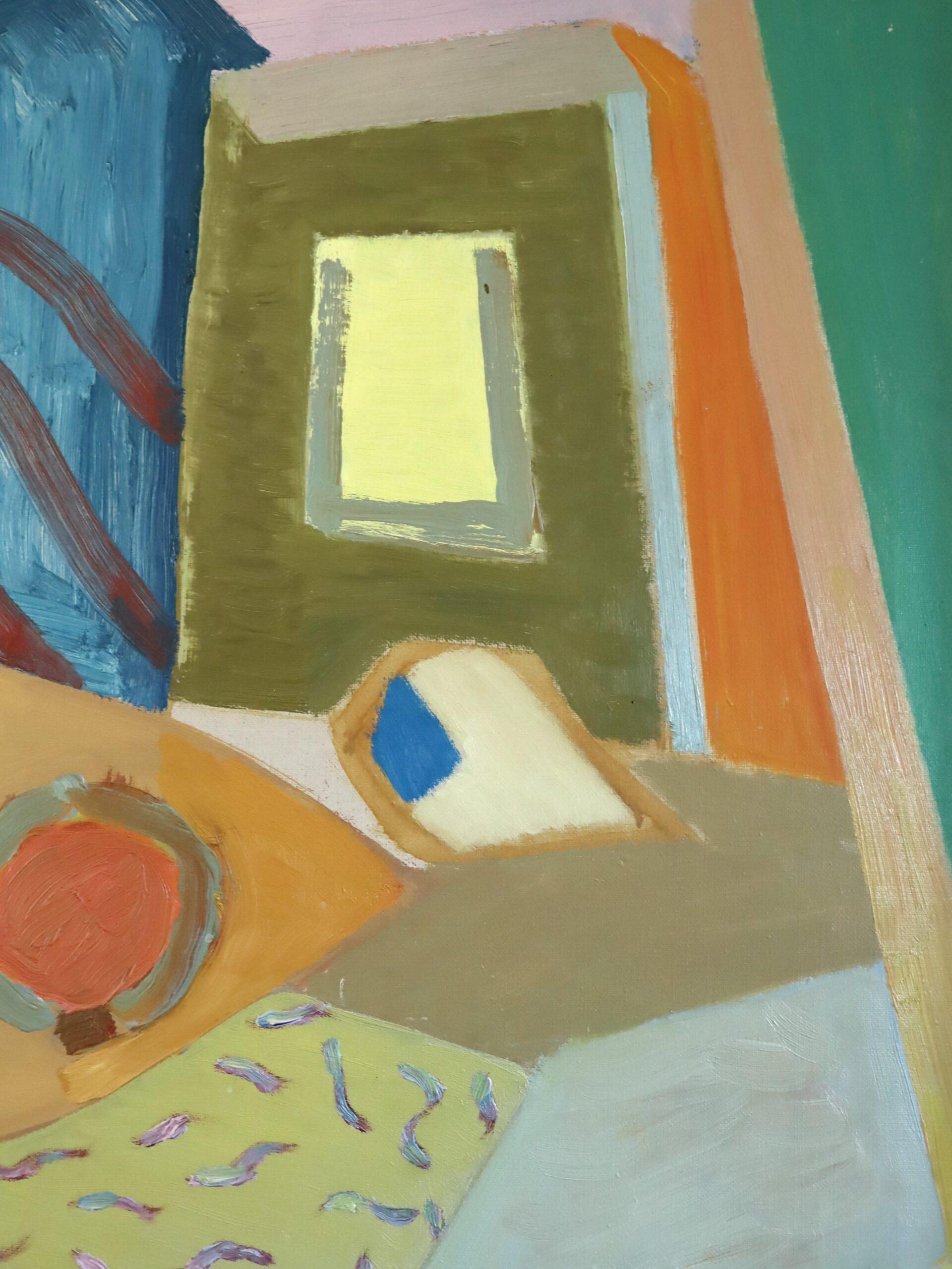 1951 Swedish Abstract Still Life Oil Painting - Patterns of a Summer Afternoon For Sale 4